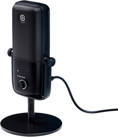 Wave:3 - Premium Studio Quality USB Condenser Microphone for Streaming, Podcast, Gaming and Home Office, Free Mixer Software, Sound Effect Plugins, Anti-Distortion, Plug ’N Play, for Mac, PC